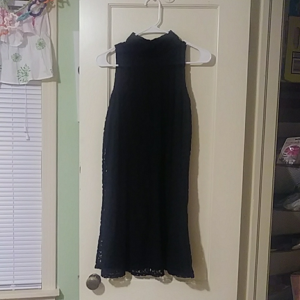 Black lace dress